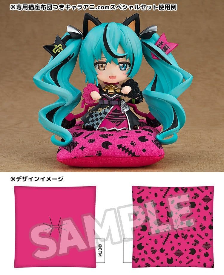 ねんどろいど 初音ミク 招きミクVer 黒招きミクVer. 専用猫座布団付き