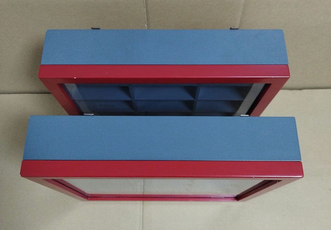 京商 木製ディスプレイケース 2個 ミニカー14台 まとめ売り