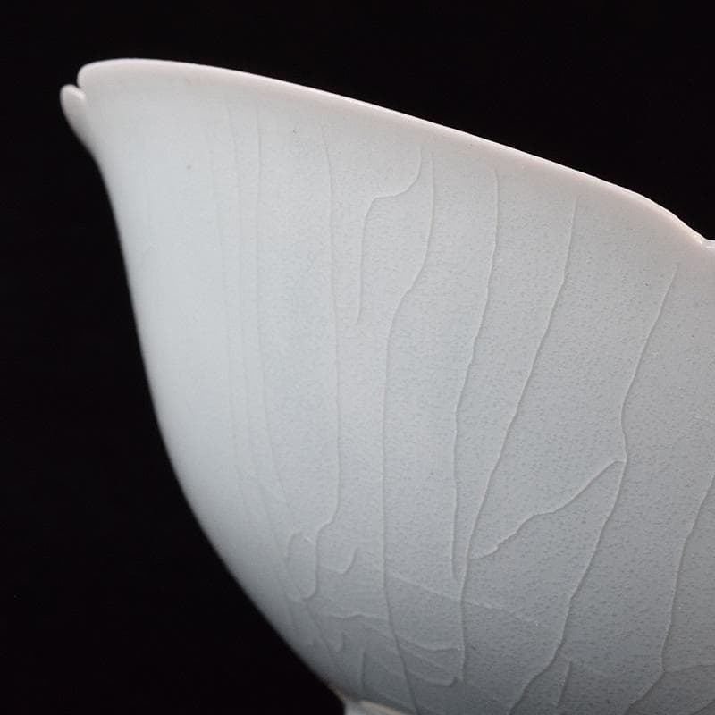 中国　影青　青白釉　陽刻　花文　輪花鉢　2点まとめて　M　R7770