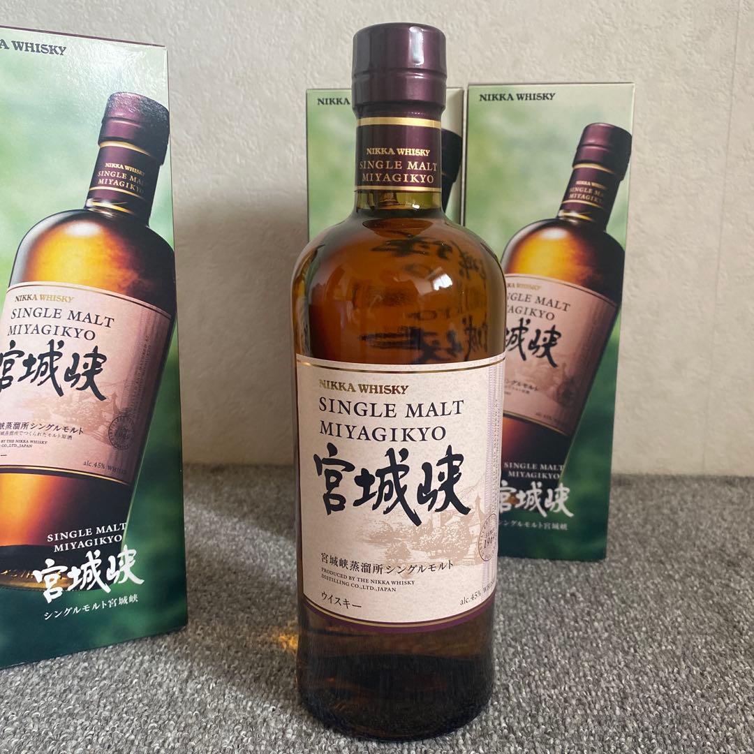 宮城峡　700ml 箱入り　3本　　正規品　　　大丸百貨店購入