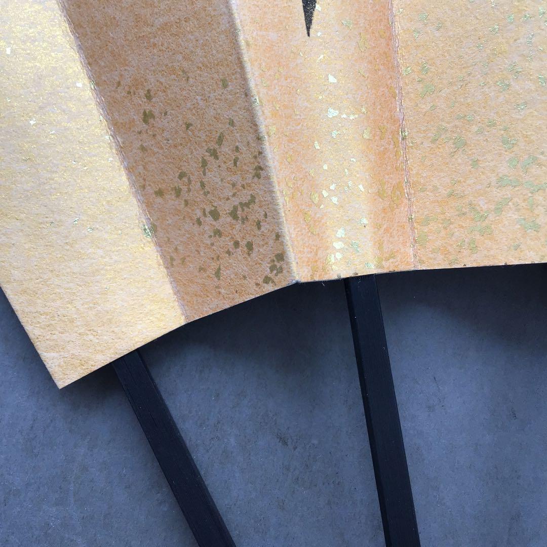 茶道具　飾り扇子　銘:春色　臨済宗相国寺派管長　有馬頼底作　紙箱　S1046SS