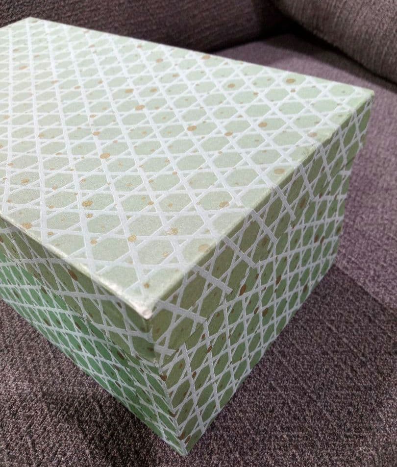 未使用　箱根寄木細工　まつば　ティッシュボックス　ティッシュケース