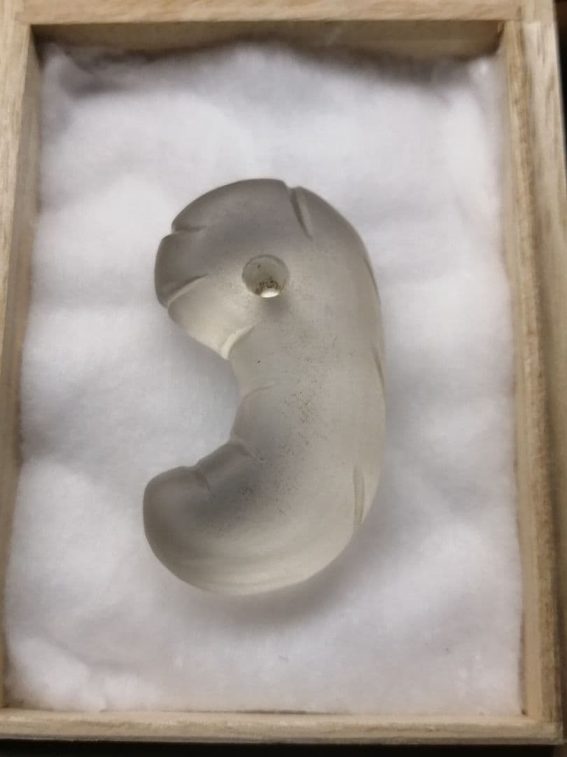 ★【ジャッキー】古墳期『古代水晶勾玉』出土品　大型勾玉5.7cm儀式勾玉