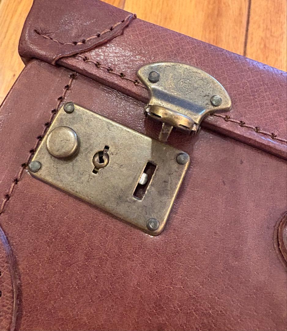 希少！良品 90s NEC バザールでござーる 本革製 トランクケース 非売品