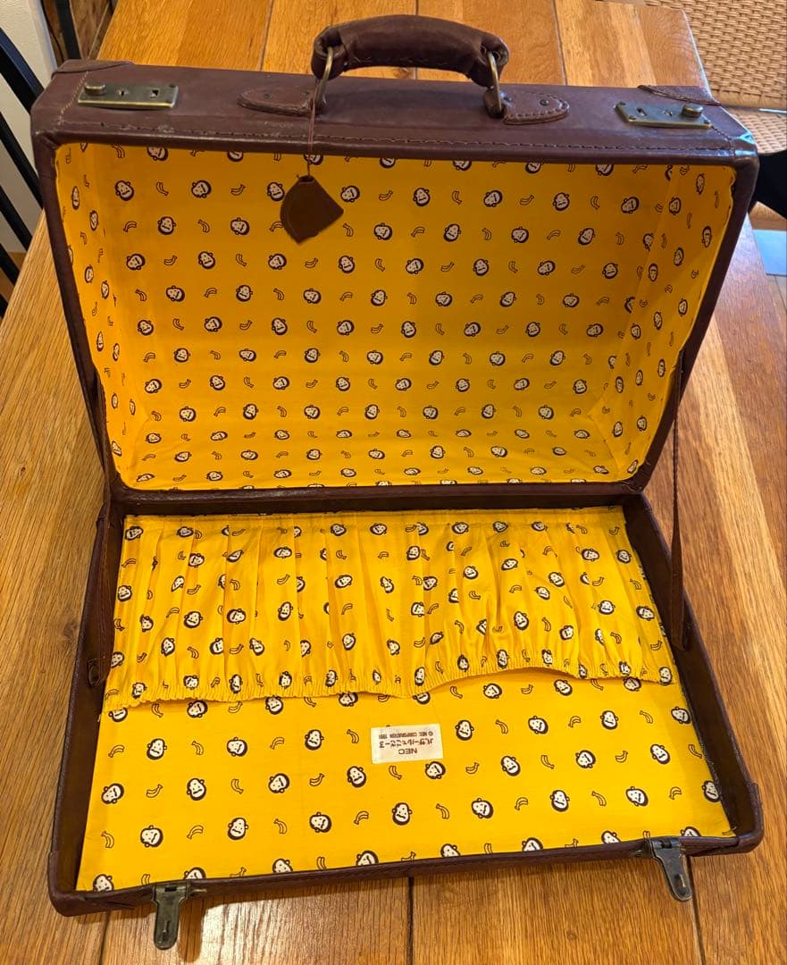 希少！良品 90s NEC バザールでござーる 本革製 トランクケース 非売品