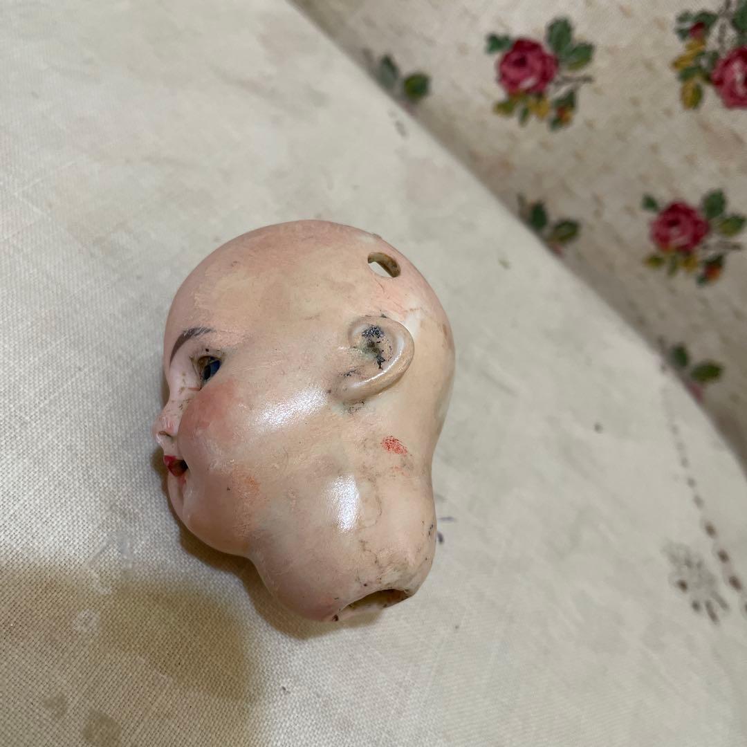 677イギリス買い付ビスクドールヘッド 小型 2個セット、ドイツ