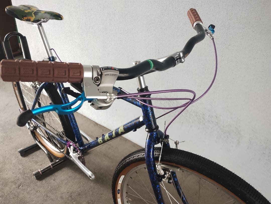 オールドMTBクロモリ１インチフレーム希少　それなりカスタム