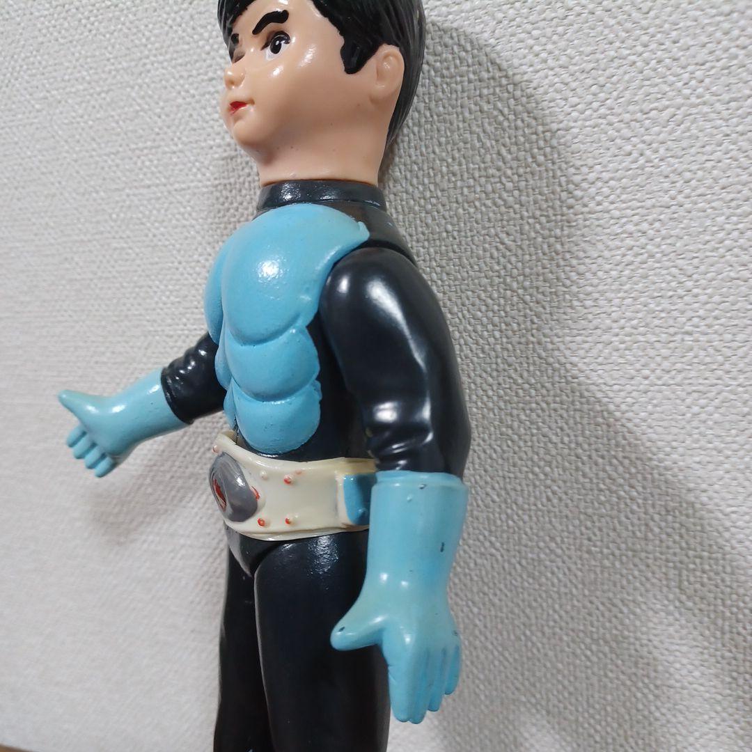 無版権　パチもの「仮面ライダー」風の面取れ希少ソフビフィギュア