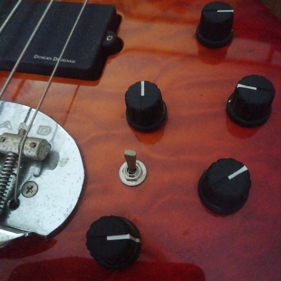 Lakland エレキベース レッド ギターケース付き