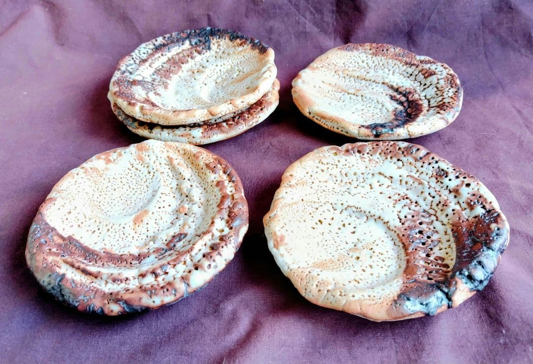 FROM JAPAN様　志野組皿五枚 (林正太郎 作) 未使用 新品同様