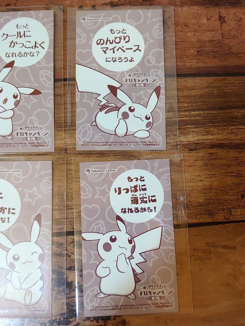 メガキャンペーン 第1弾 名刺カード 6種 ピカチュウ メガシンカ ポンチョ