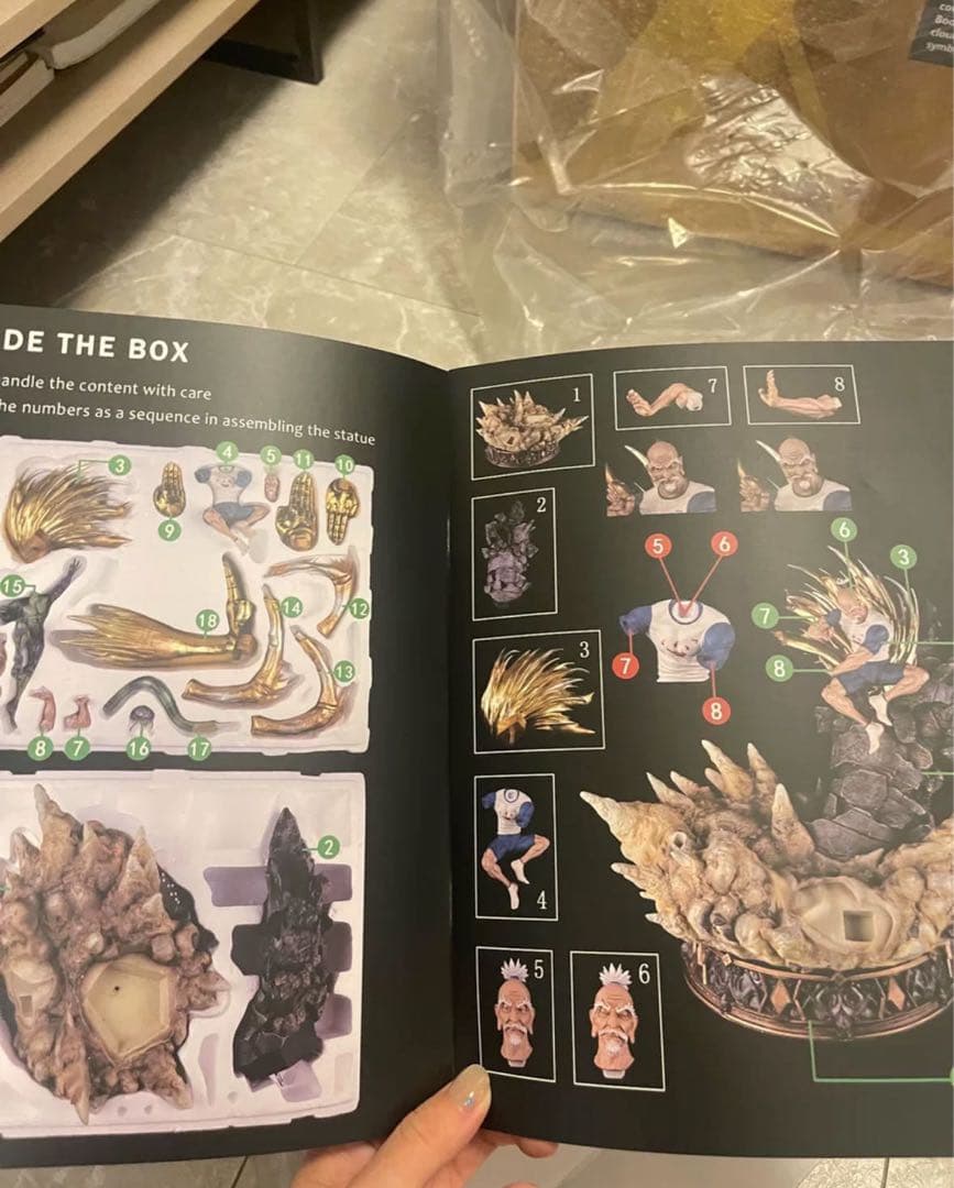 hunter×hunterアイザック＝ネテロ ガレージキット ガレキスタチュー④