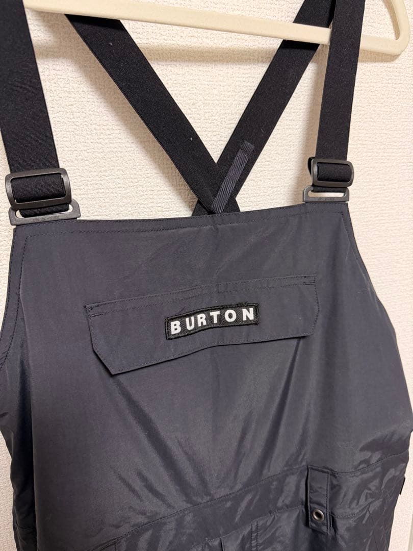 BURTON スノーボードウェア ブラックXL(160サイズ)ビブパン