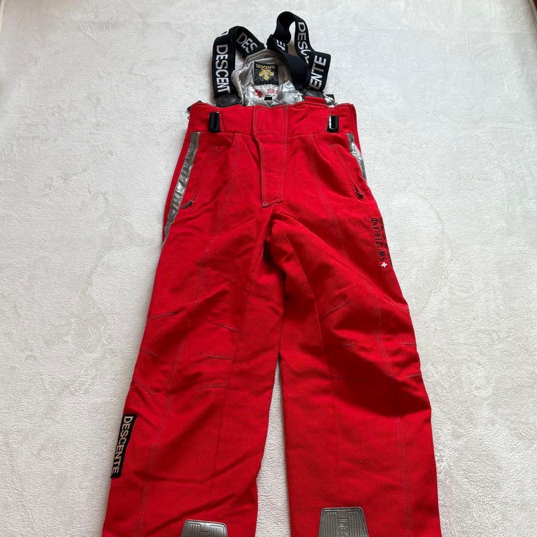 DESCENTE デサント スキーウェア 上下セット M スイス代表モデル 赤白