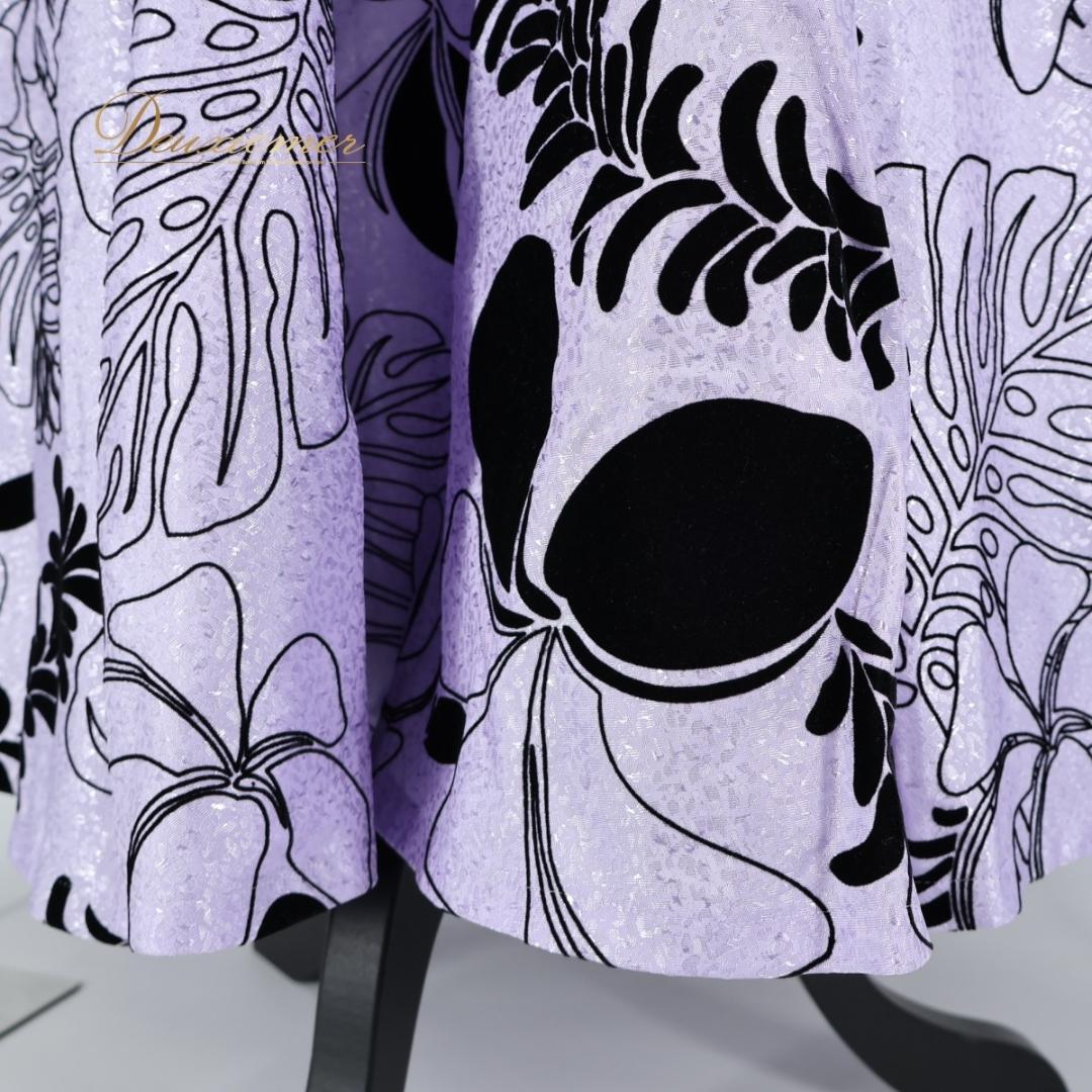 【フラダンス衣装】ブラック ALOHA STANDARDS ワンピース ドレス