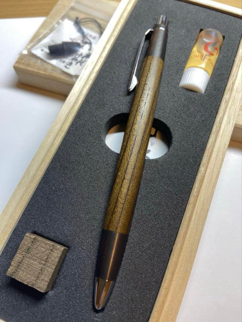 r*y様 野原工芸 新型 神代欅 ジンダイケヤキ シャープペンシル 斑紋孔雀色