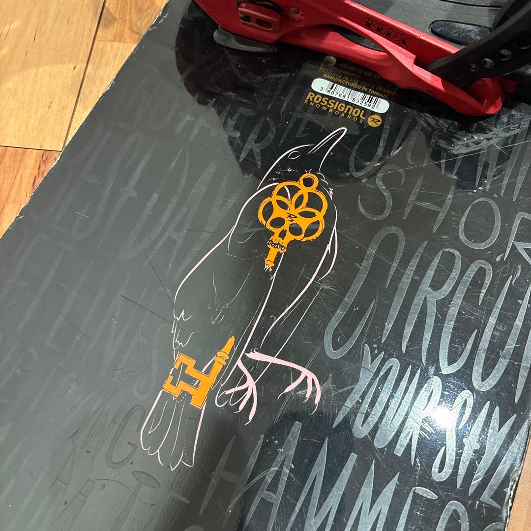 ROSSIGNOL CIRCUIT スノーボードセット 155 FLUXバイン付