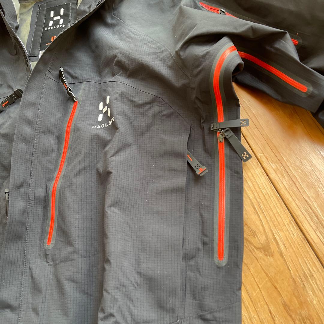 【美品】HAGLOFS スピリッツジャケット ブラック　男性用　Mサイズ