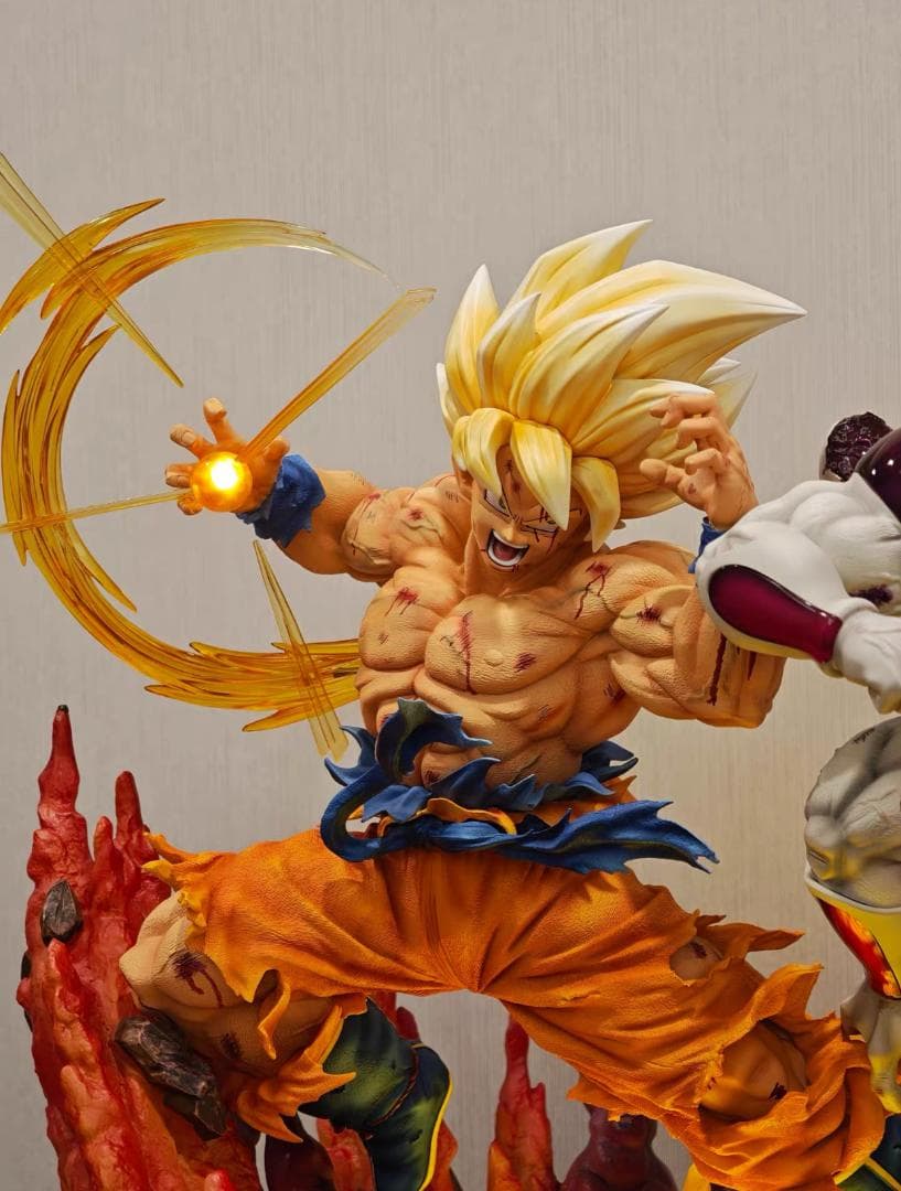 ドラゴンボール 超サイヤ人 VS フリーザ 彫刻フィギュア ガレージキット