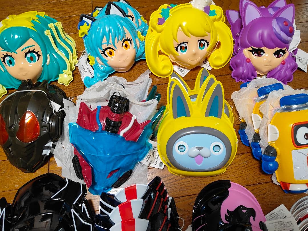プリキュア キュウレンジャー 戦隊 仮面ライダー お面 キャラクター 43個