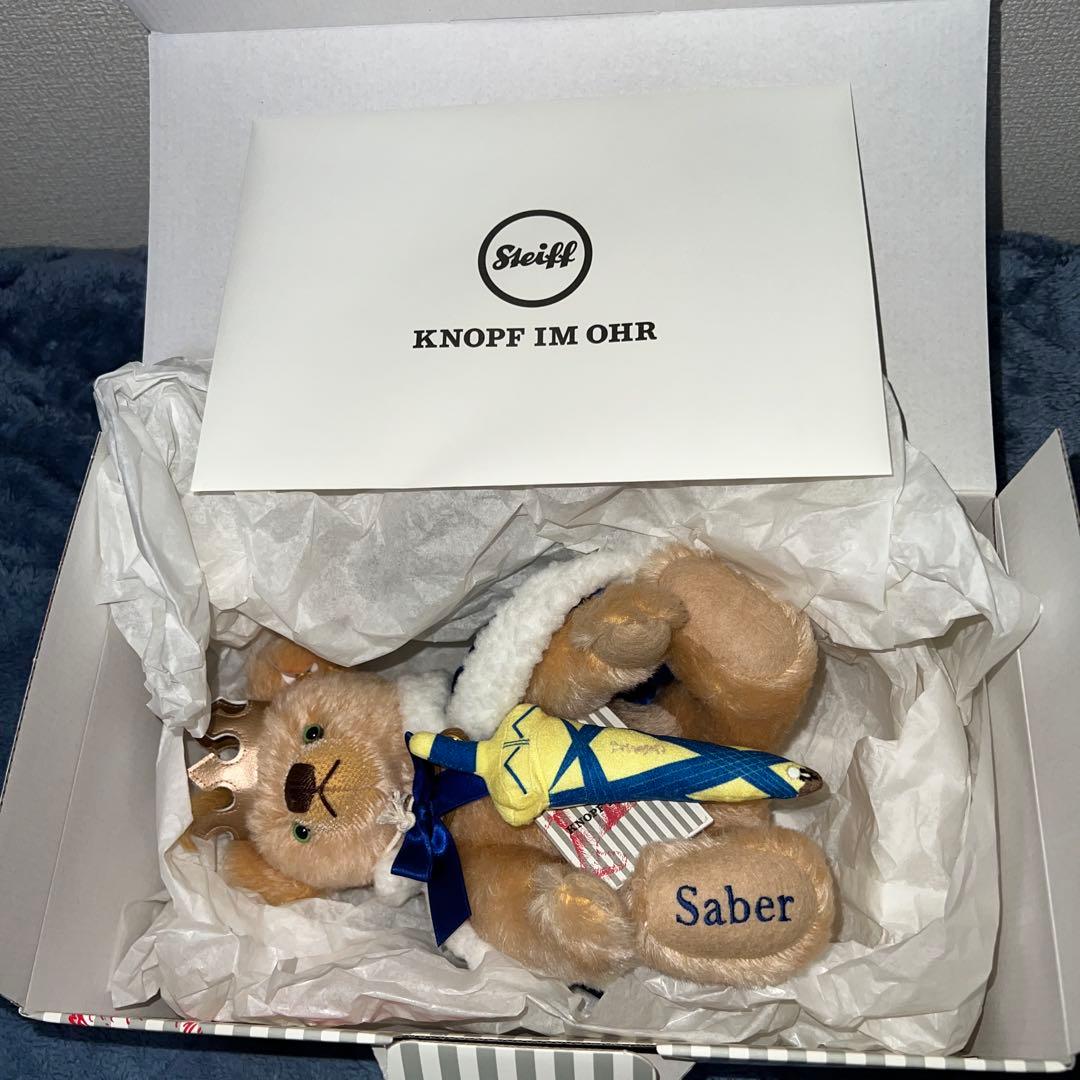 【未使用】限定品　Fate Steiff シュタイフ　コラボテディ　セイバー