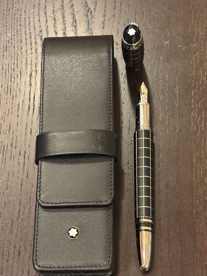 【極美品/廃盤】MONTBLANC万年筆 スターウォーカー メタルラバー 14K