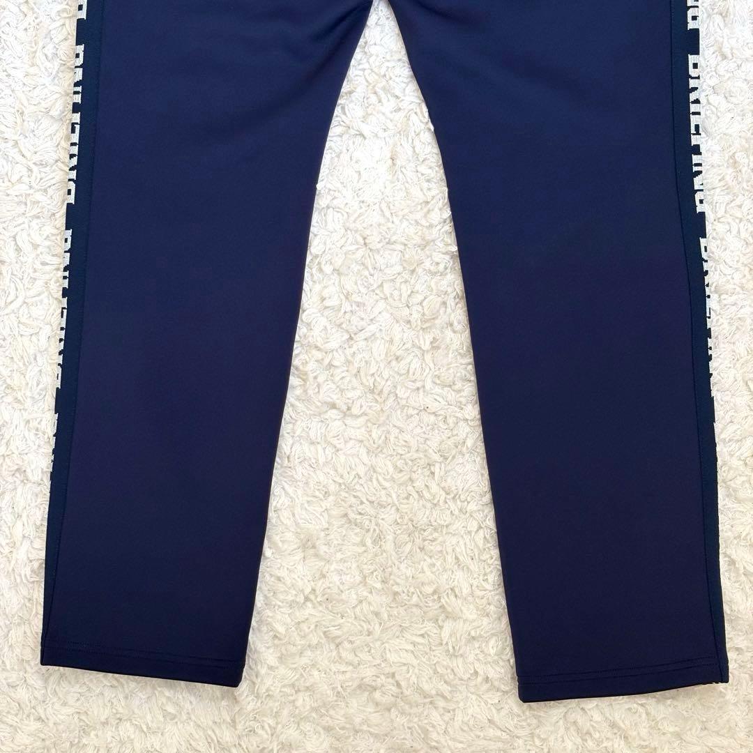 ✨XL✨サイドロゴスリムパンツ 大きいサイズ ネイビー ブリーフィング 長ズボン