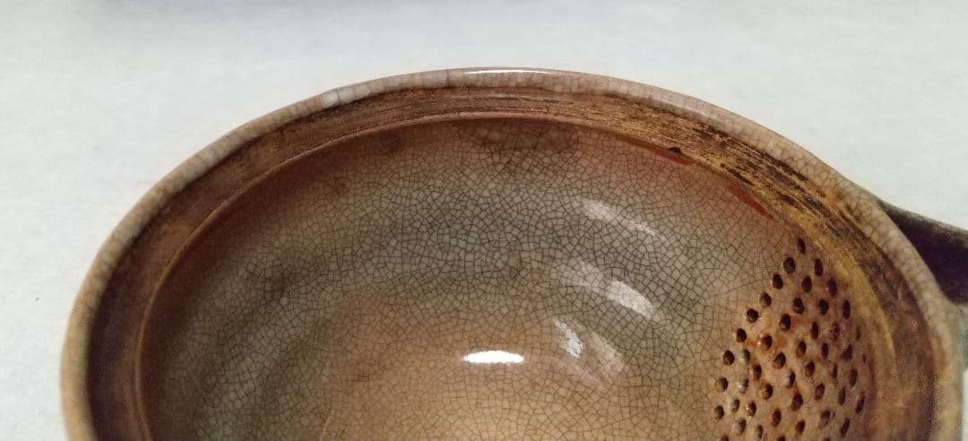 萩焼茶器セット 松綠 特注栃の木お盆付き