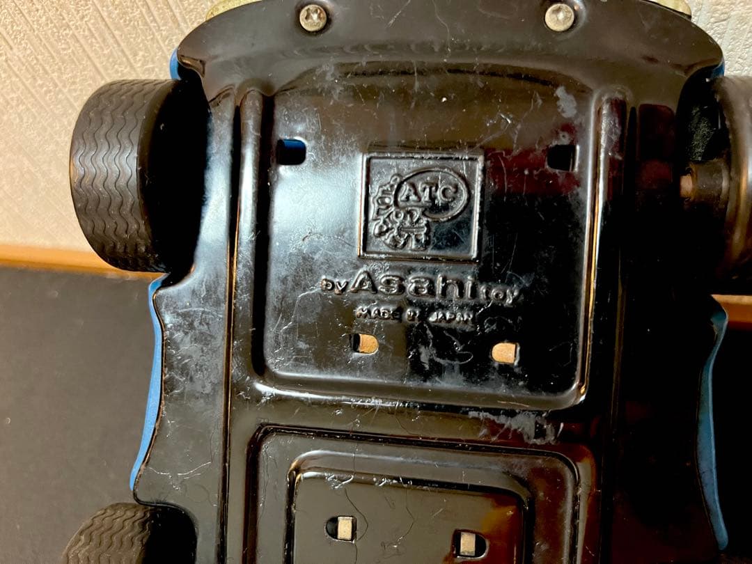 日本製/当時物/レトロ/アサヒ玩具/asahi toy/VW/車/ブリキ/青