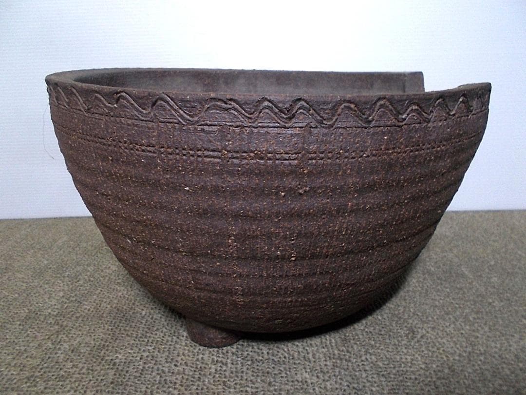 茶道具 紅型風炉 筋紋茶釜 釜環 野々田電熱器 動作品 敷板 送料込み