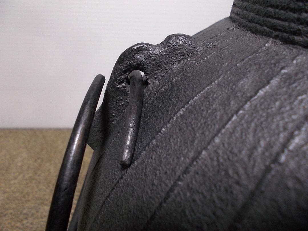 茶道具 紅型風炉 筋紋茶釜 釜環 野々田電熱器 動作品 敷板 送料込み