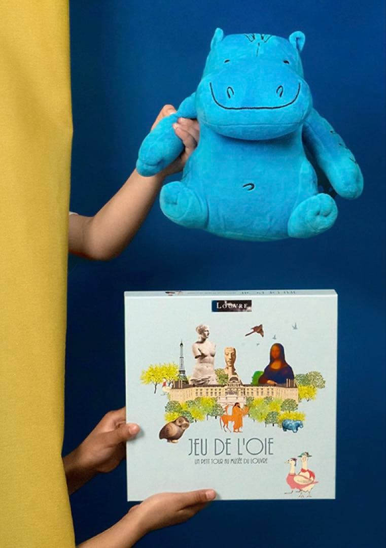 【ルーブル美術館】古代エジプト　青いカバ　ぬいぐるみ