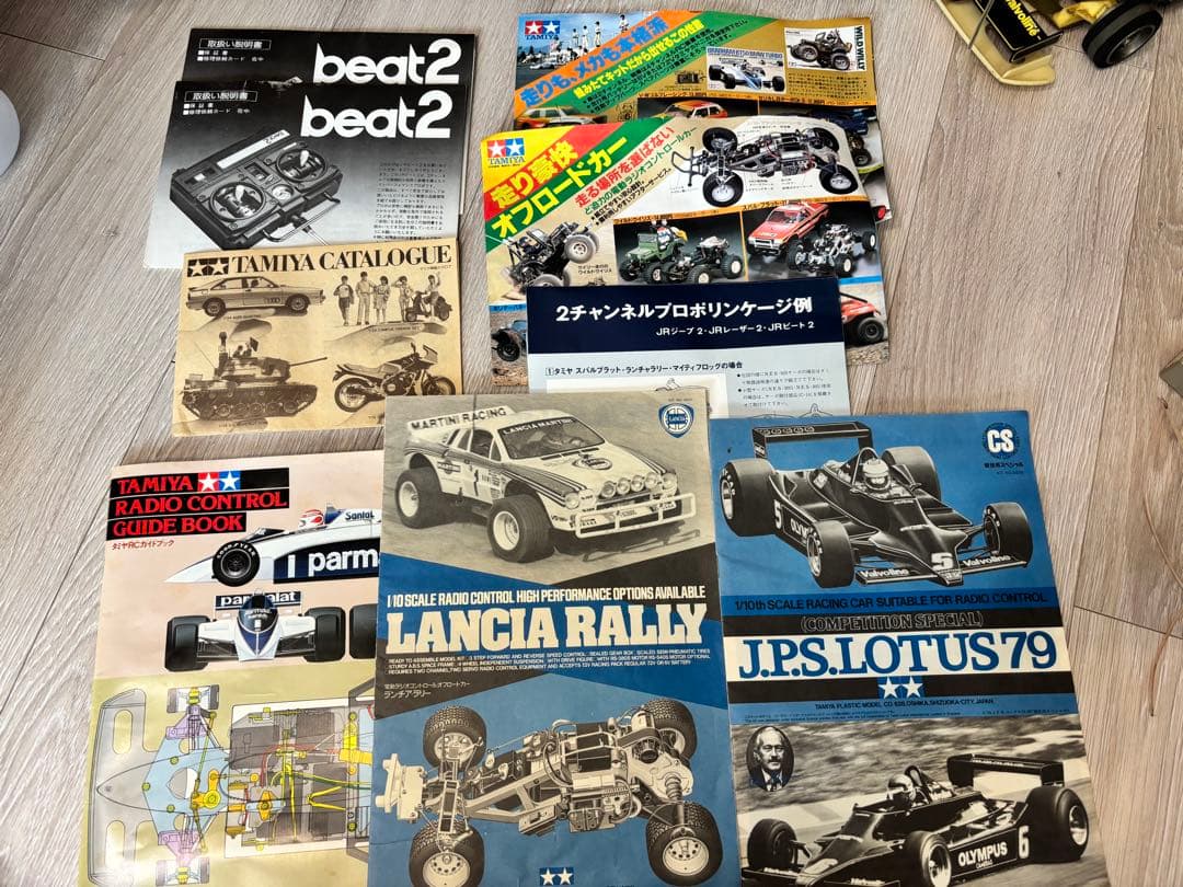 ①【当時物】タミヤ ラジコン 2台セット ランチア・ラリー / ロータス79