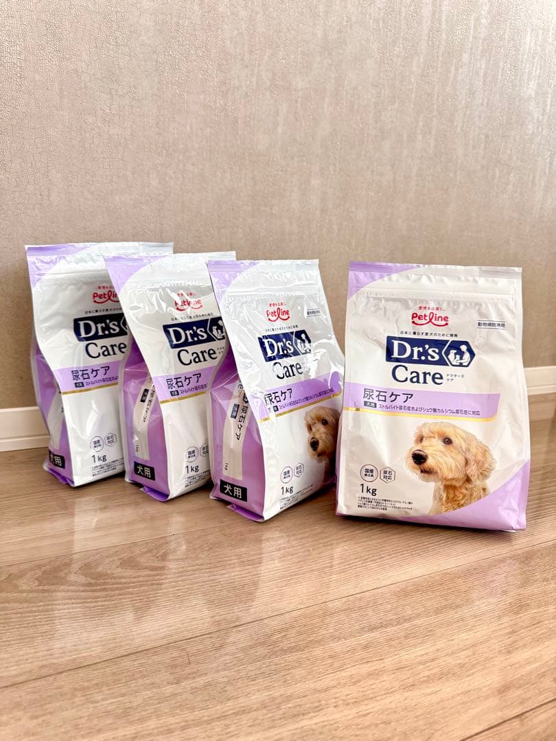 【賞味期限:2026/10】国産療法食ドクターズケア 犬用尿石ケア 1kg×4袋