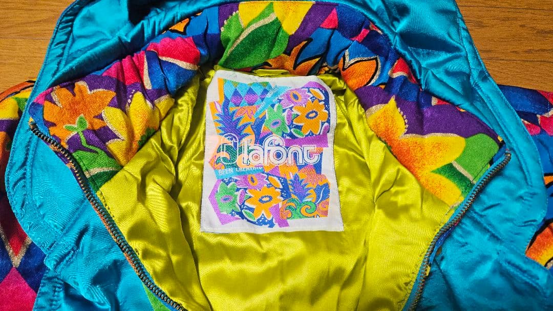 PHENIX 花柄 スキーウェア 上下セット 昭和レトロ レディース