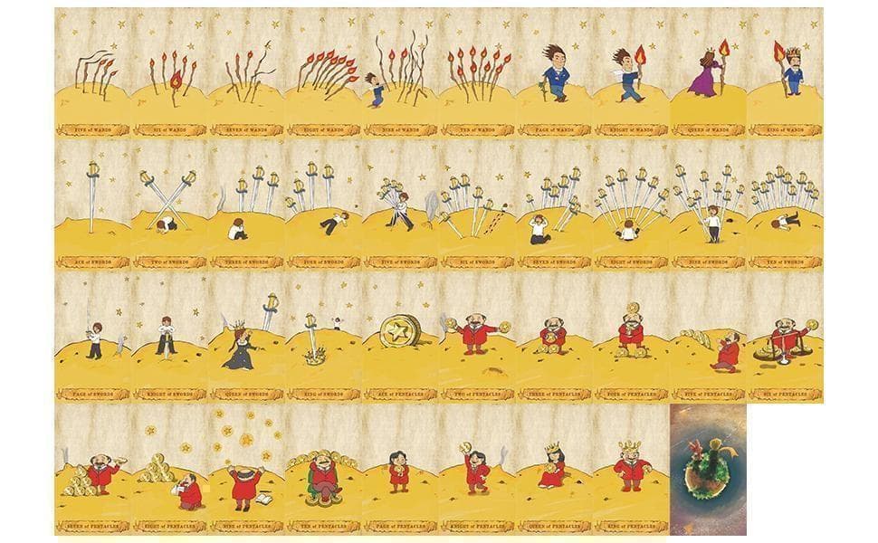 新品・正規品✨韓国メーカーの入手困難デッキ✨金縁✨星の王子さまタロットカード