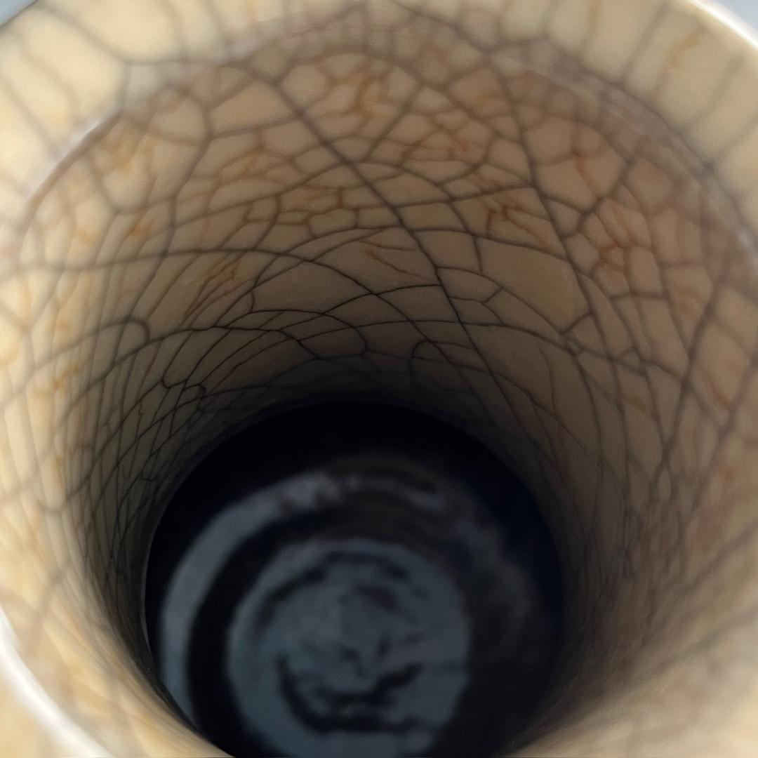 唐物 哥窯 瓶 明時代 中国美術 古玩 SN91