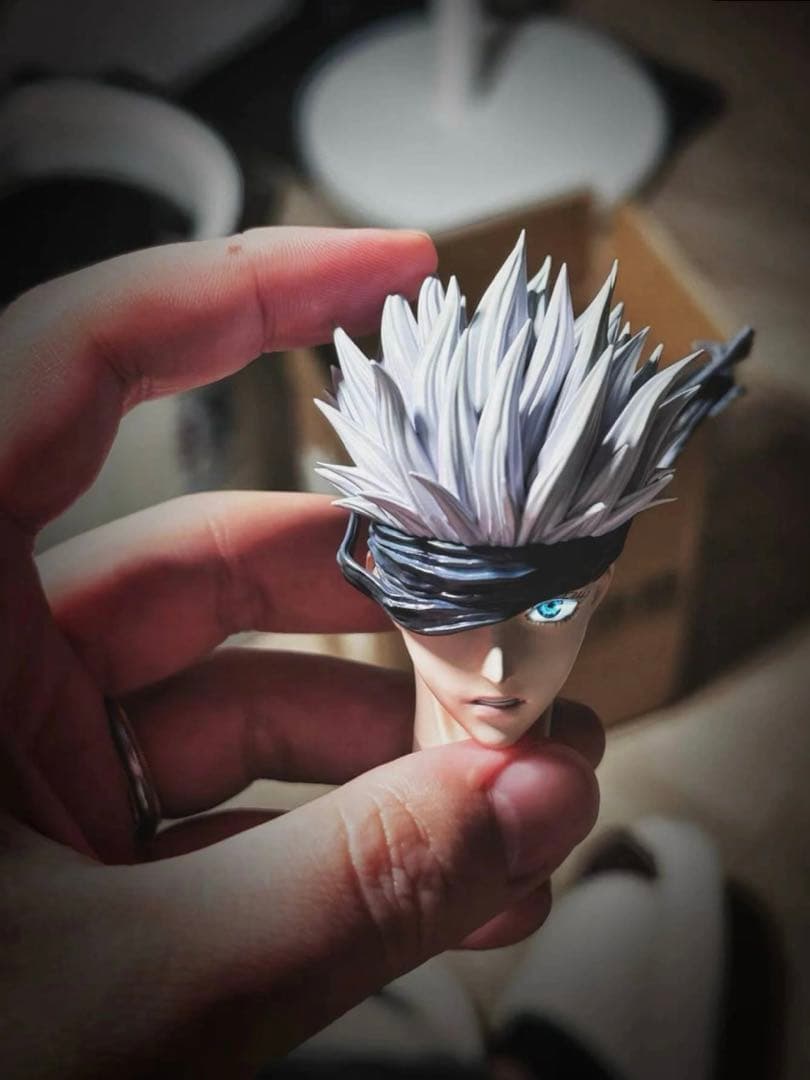 ☆ラス1 極上 新作 五条 LED 紫 フィギュア 呪術廻戦 ガレージキット