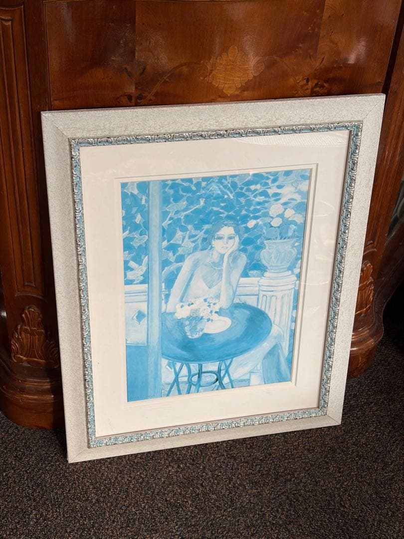 カシニョール額装　1995年の作品　庭園の薔薇