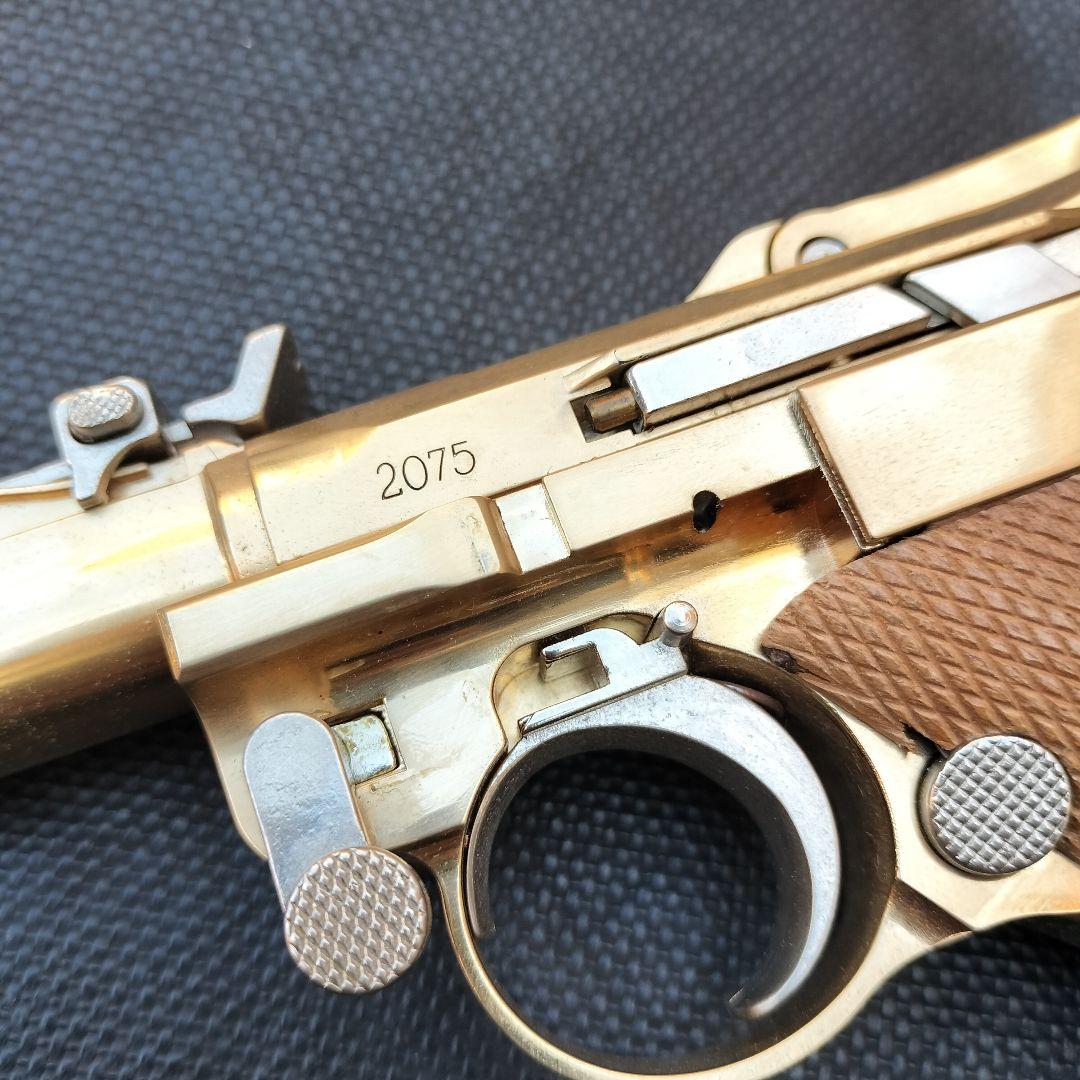 マルシン ルガーＰ08 8インチ 金属モデルガン 22KGP SMG