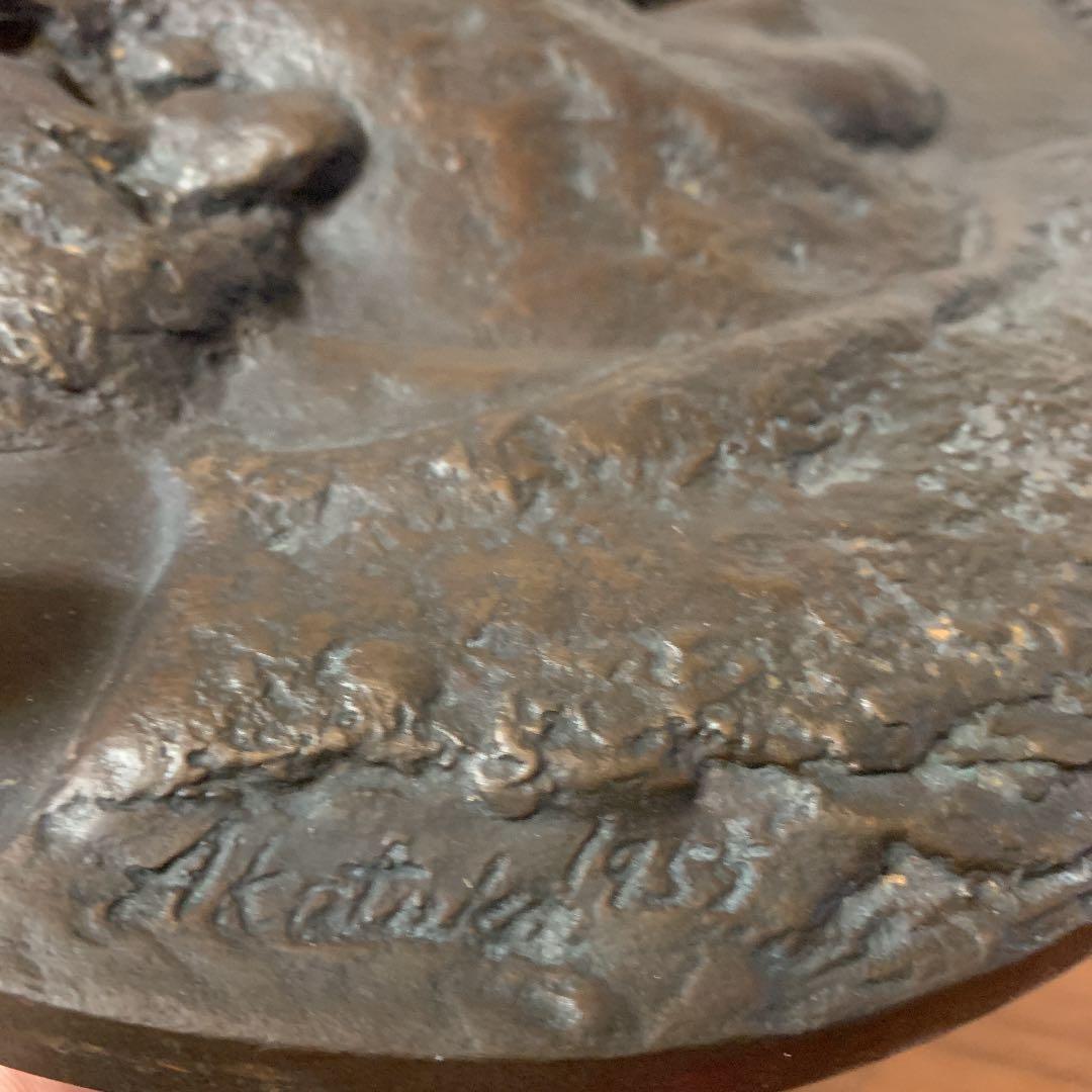 レリーフ　アインシュタイン　Einstein 作家物　サインあり　アイアン