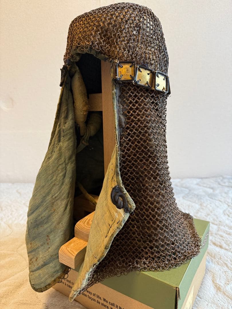 ⭕️ 江戸時代　鎖帷子　【鎖頭巾】　幕末　新撰組　忠臣蔵