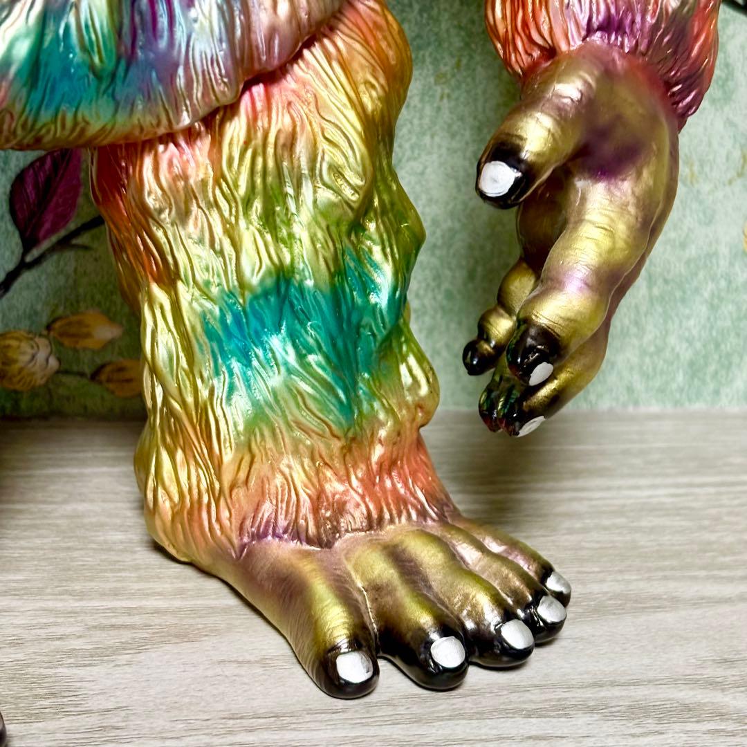 GEEK! 『獣人オメガ 金猿』 カスタム塗装 ソフビ インディーズ 30cm！