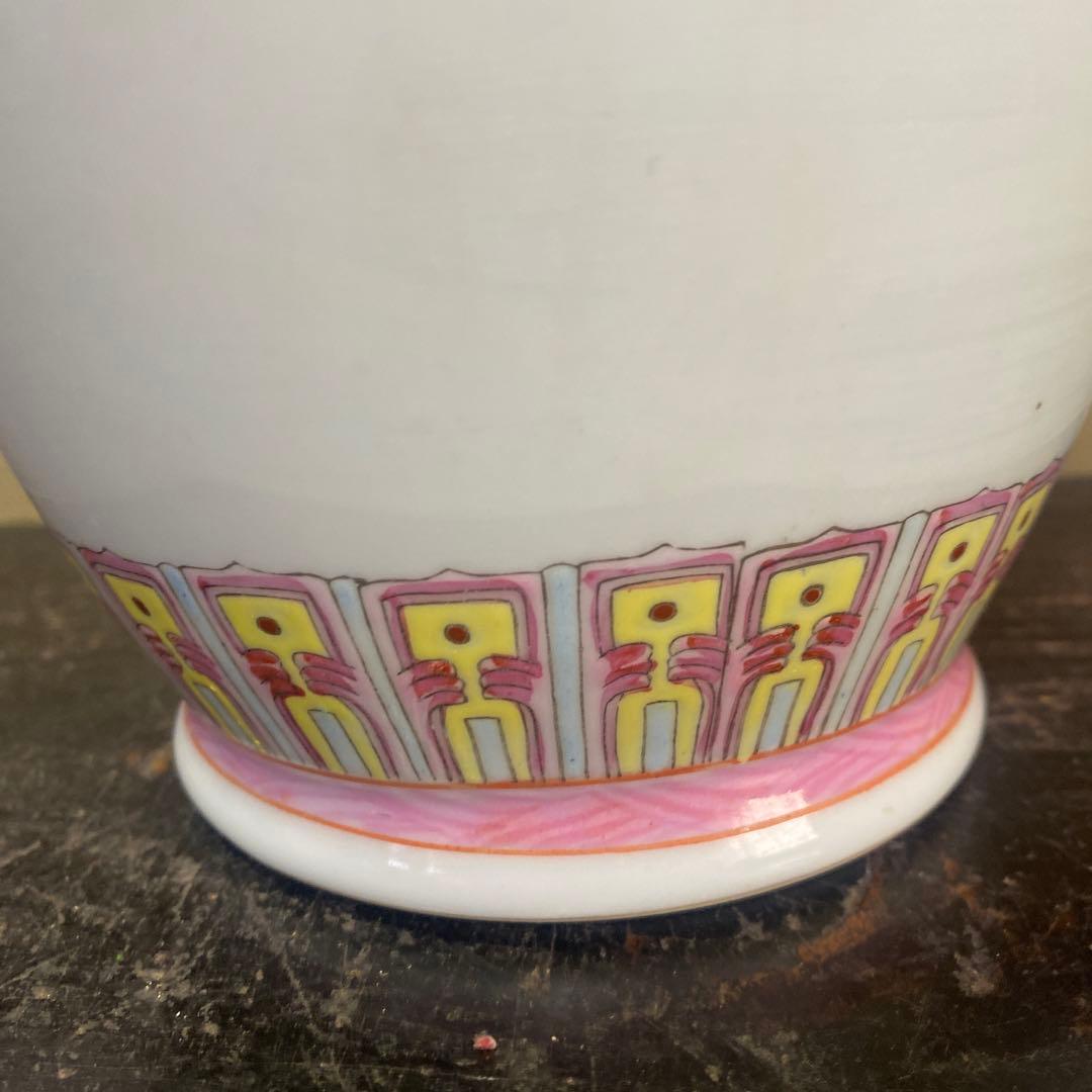 中国古玩色絵花瓶36cm20cm