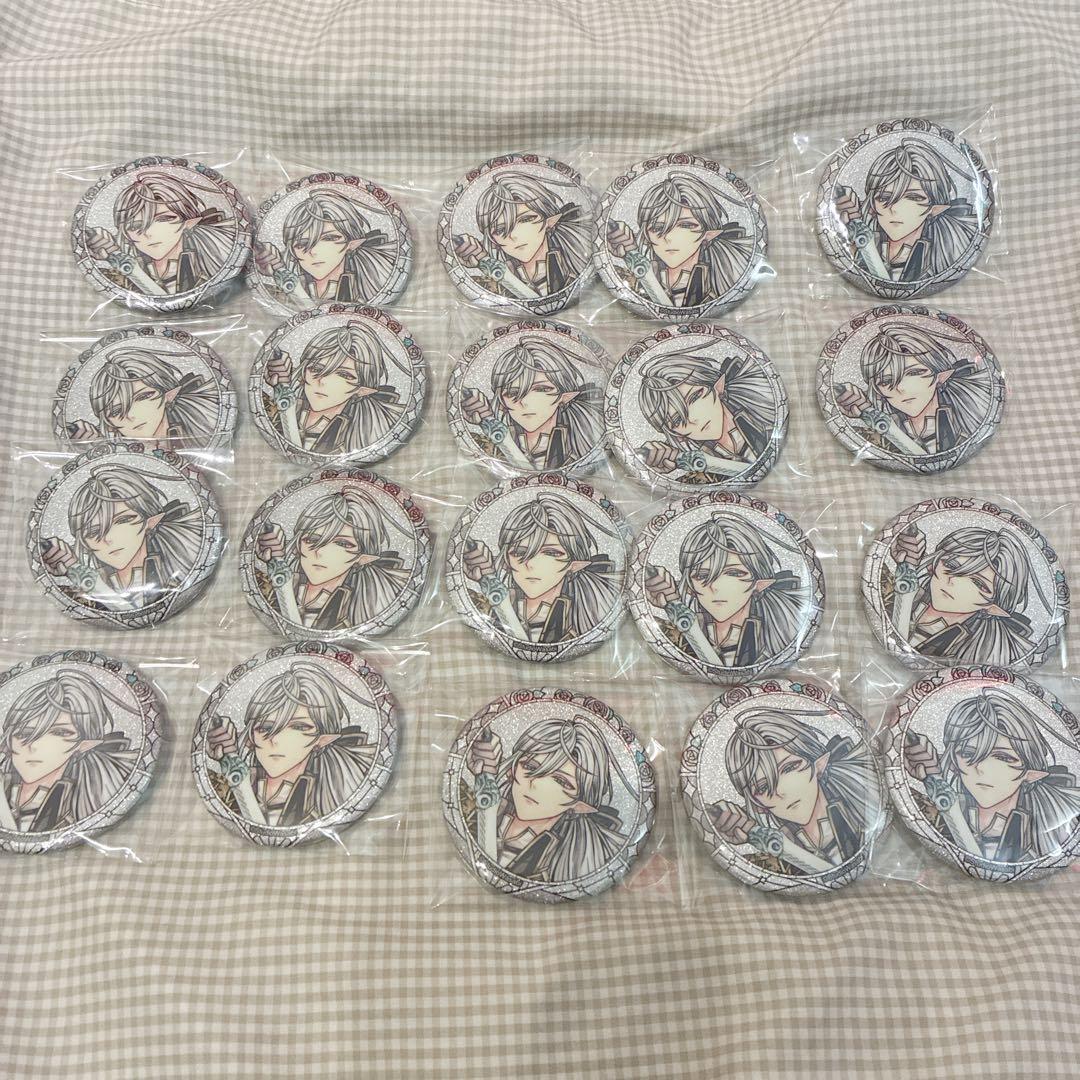 あくねこ 悪魔執事と黒い猫 シロ 3周年 缶バッジ 50点