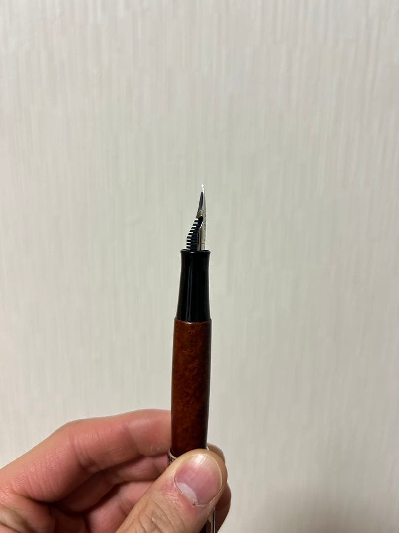 廃盤 中屋万年筆 ブライヤー 中軟 特軟加工 ロジウム