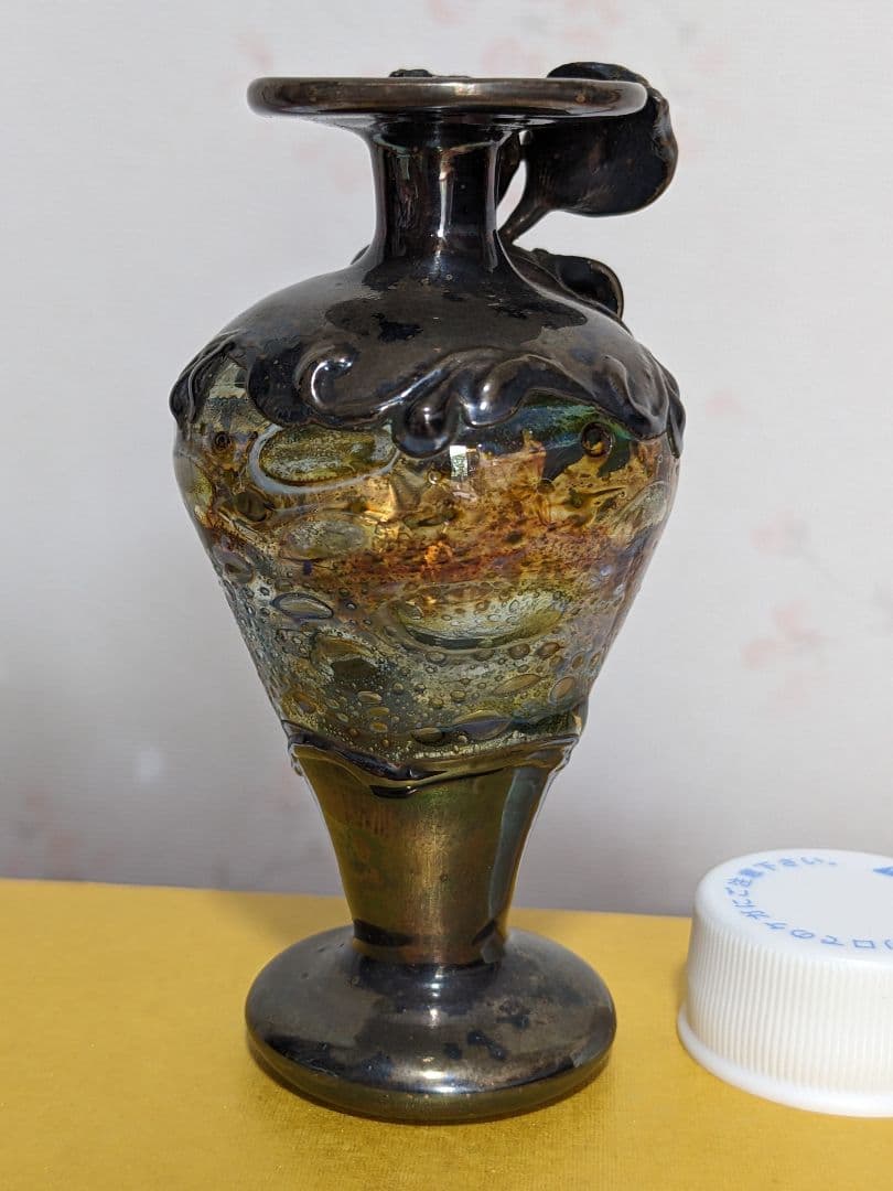 ⭐欧米 西洋アンティーク アールヌーボー エナメル彩ガラス 古美術骨董品