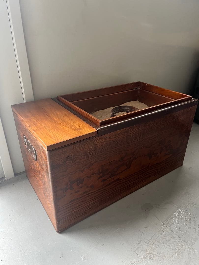 囲炉裏テーブル 座卓 引出し付き 火鉢 ローテーブル 手あぶり 暖炉 和家具