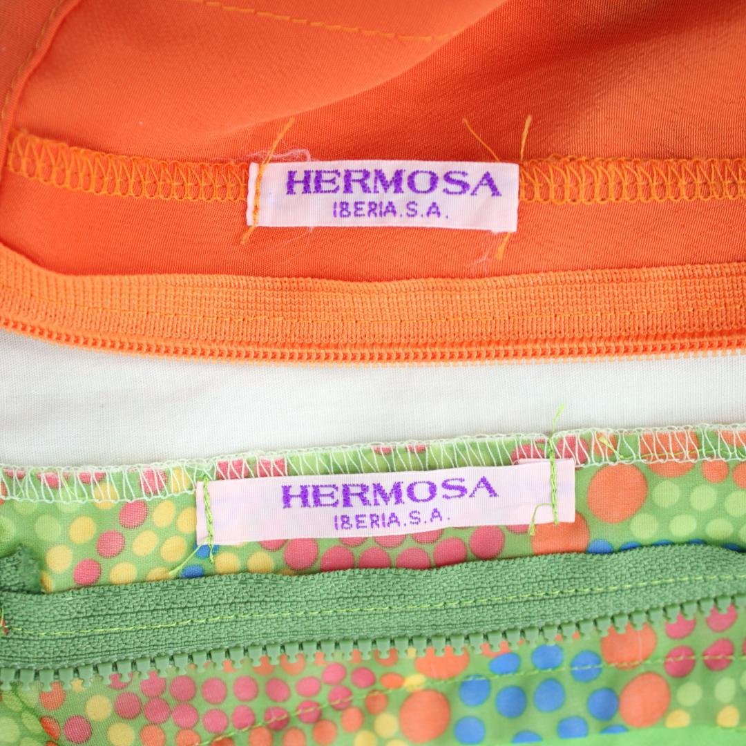 【フラメンコ衣装】オレンジ×豪華ボランテ HERMOSA IBERIA