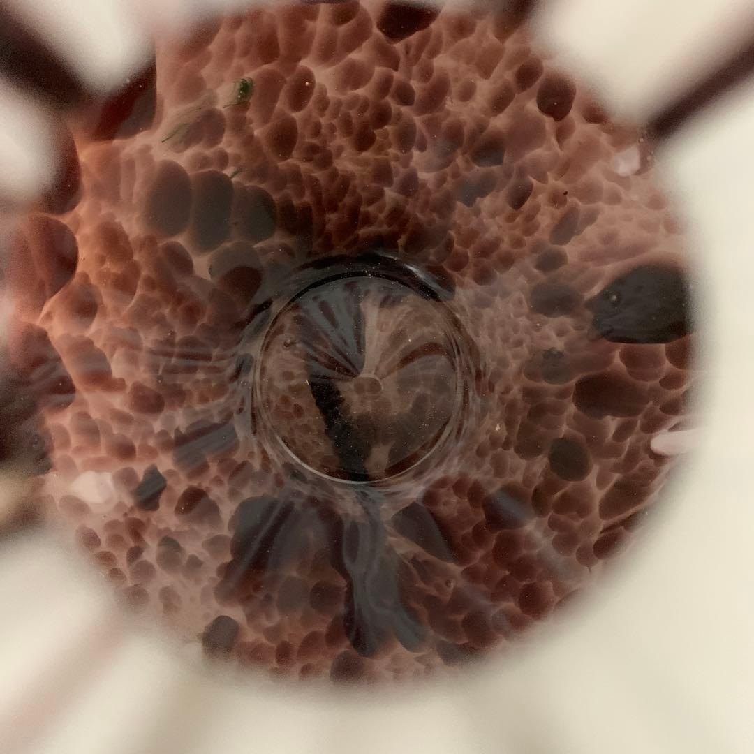 【藤田喬平】手吹花瓶　ガラス花器　骨董　アンティーク　インテリア